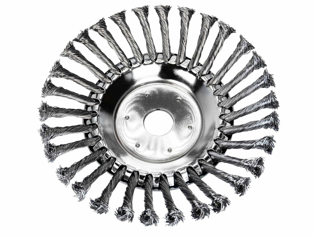 SECURA Bürstenkopf Unkrautbürste für Motorsense Freischneider 25,4mm Bohrung 200mm Ø 1 200mm, 1 200m