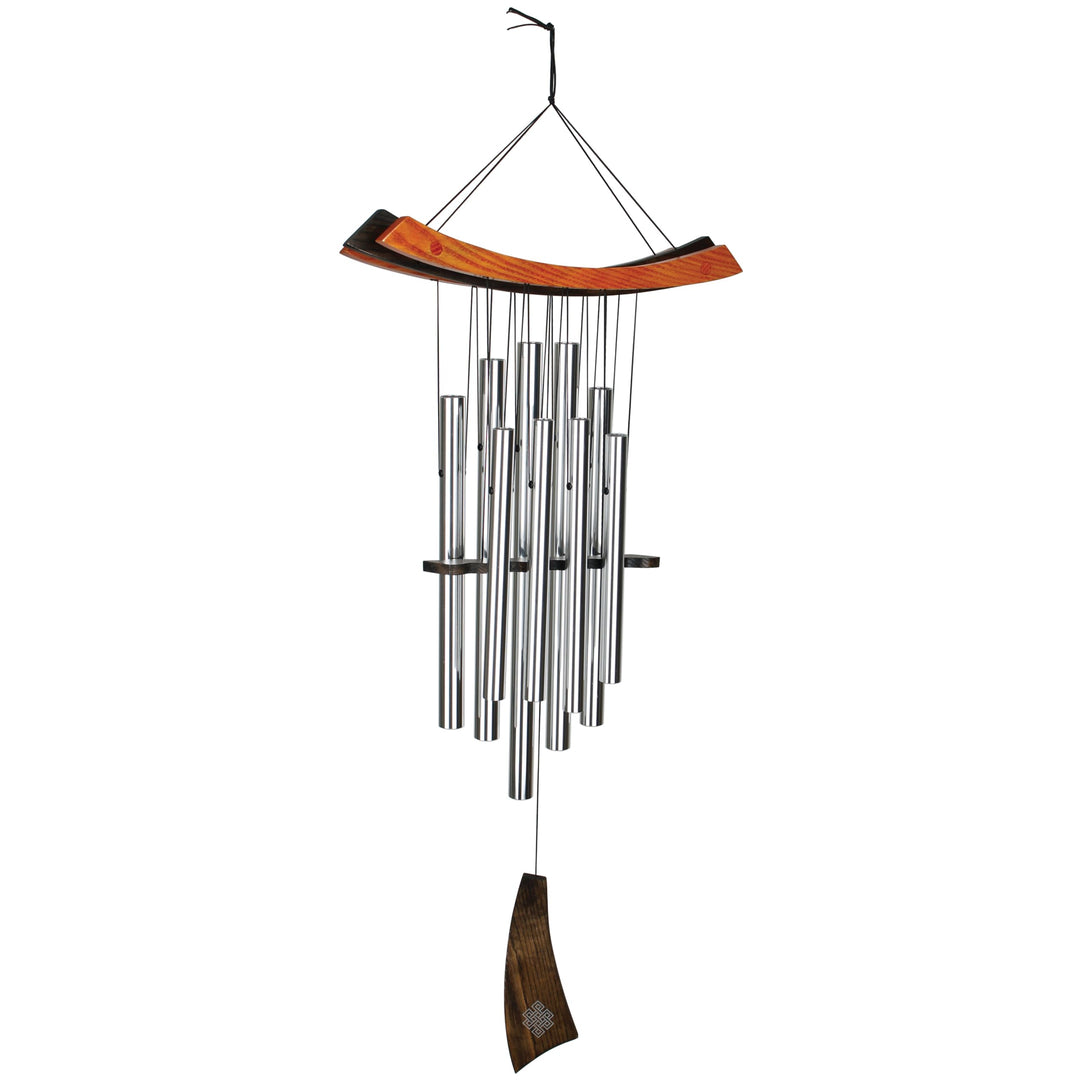 Woodstock Chimes Heilendes Klangspiel, 86/38cm Silber, Silber