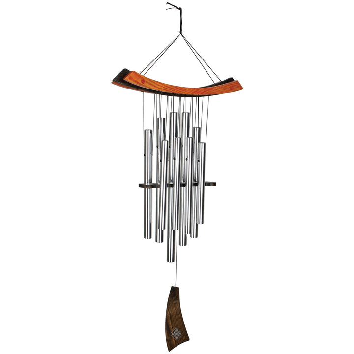 Woodstock Chimes Heilendes Klangspiel, 86/38cm Silber, Silber