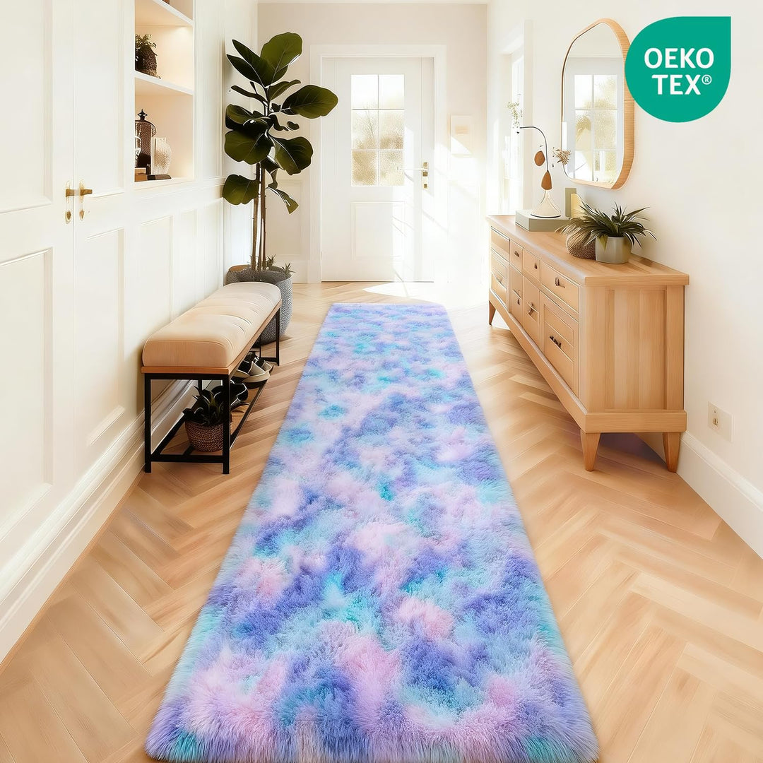 MARATIP Plüsch Teppich, Flauschiger Rund, Grosse Grösse Modernes Wohnzimmer, Kinder Mädchen, Weicher