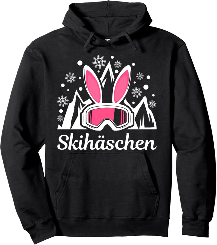 Skihäschen Skihase Skihaserl Apres Ski Fahren Shirt Outfit Pullover Hoodie