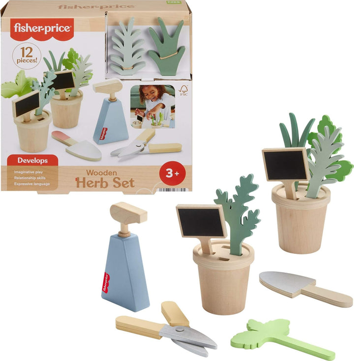 Fisher-Price Spielzeug für Babys, Gartenarbeit aus Holz für Babys ab 3 Jahren