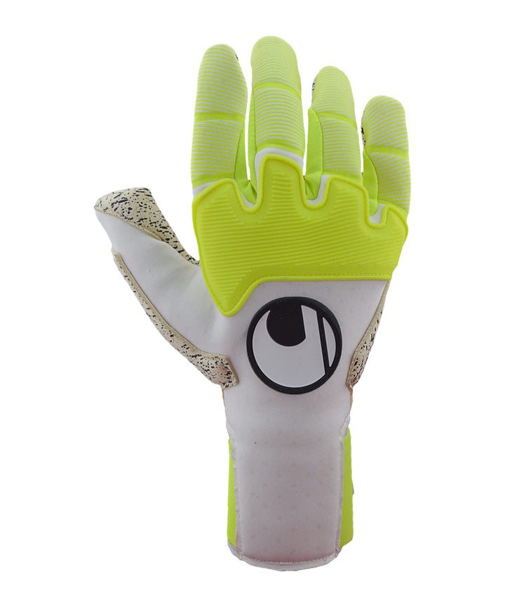 uhlsport Herren Pure Alliance Supergrip+ Reflex Handschuhe 9.5 weiss/fluo gelb/Schwarz, 9.5 weiss/fl