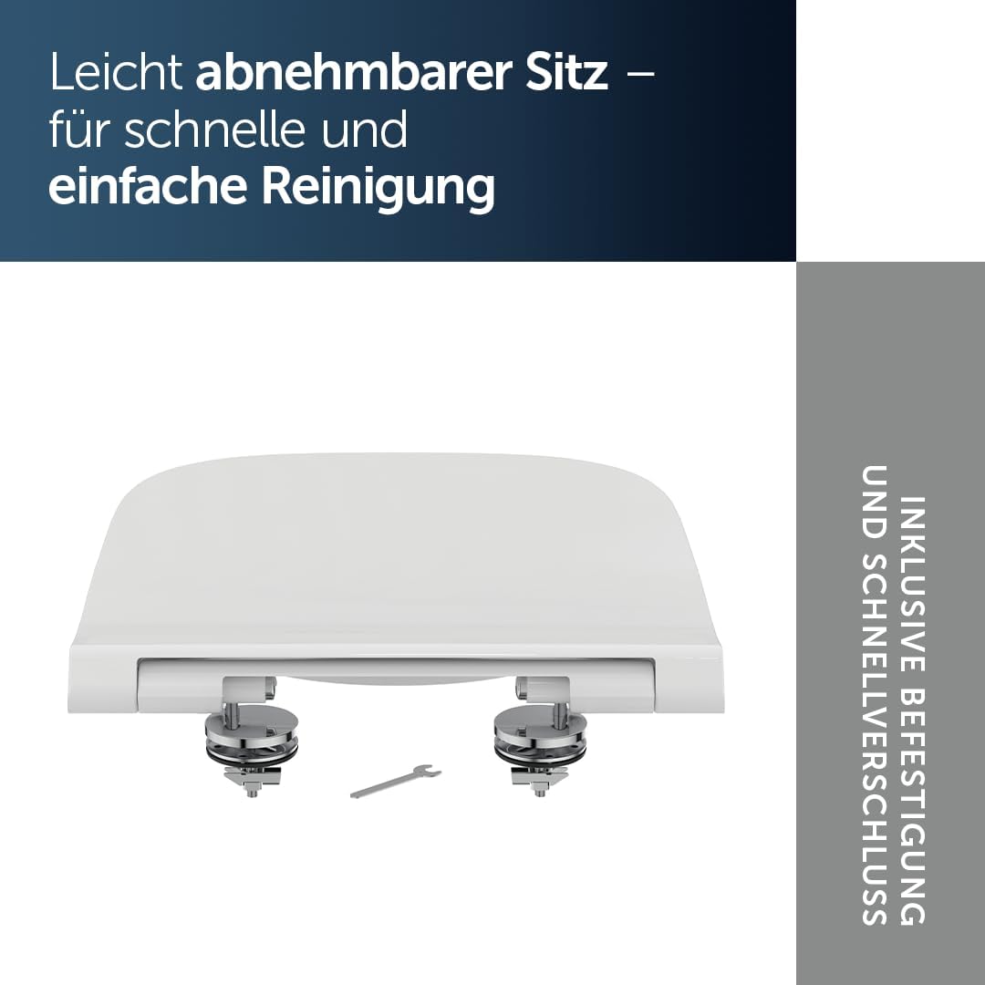 Ideal Standard T473601 Ideal Standard i.life S WC-Sitz, Wrapover Standard Close, Standard Close
