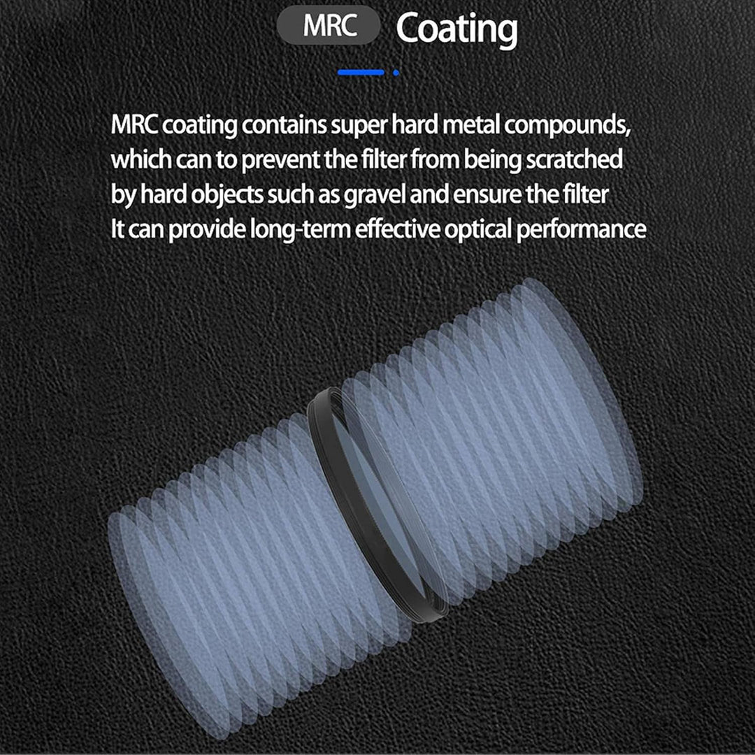 Black Diffusion 1/8 Lens Filter, Black Mist Cinematic Effect Diffusion Lens Filter mit 18 Mehrschich