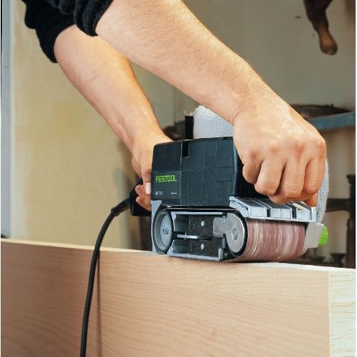 Festool Bandschleifer BS 75 E-Plus (mit Staubsack, Absaugadapter, Schleifband, stationäre Einrichtun