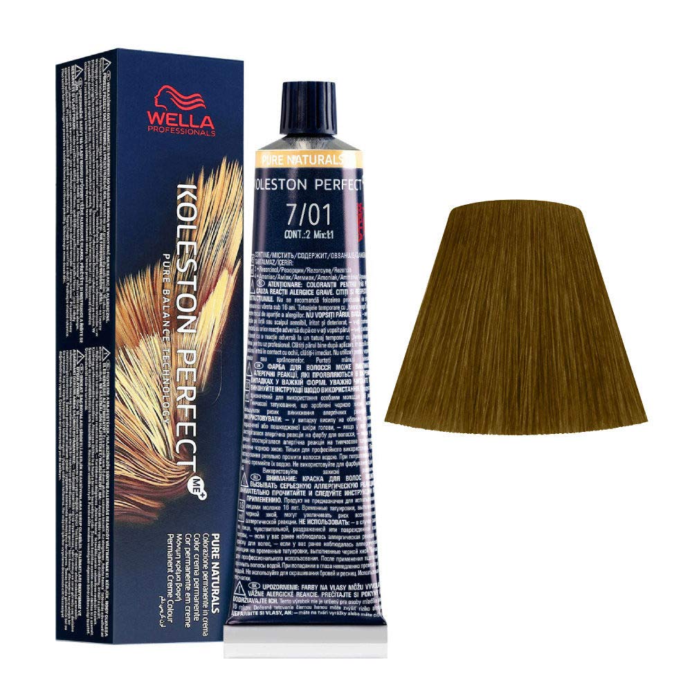 Wella Koleston Perfect Me+ Pure Naturals, 60 ml (1er Pack) 7/01 60 ml (1er Pack), 7/01 60 ml (1er Pa