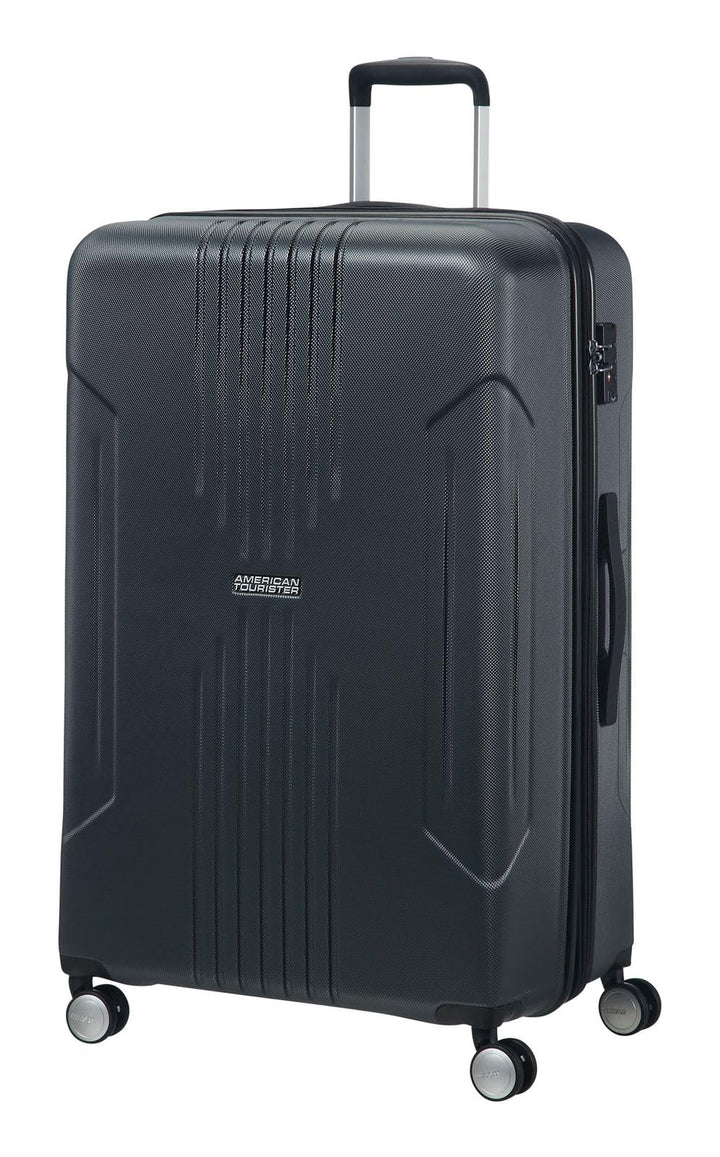 American Tourister Tracklite - Spinner Large Expandable Koffer, 78 cm, 120L, Dark Slate Schwarz (Dar