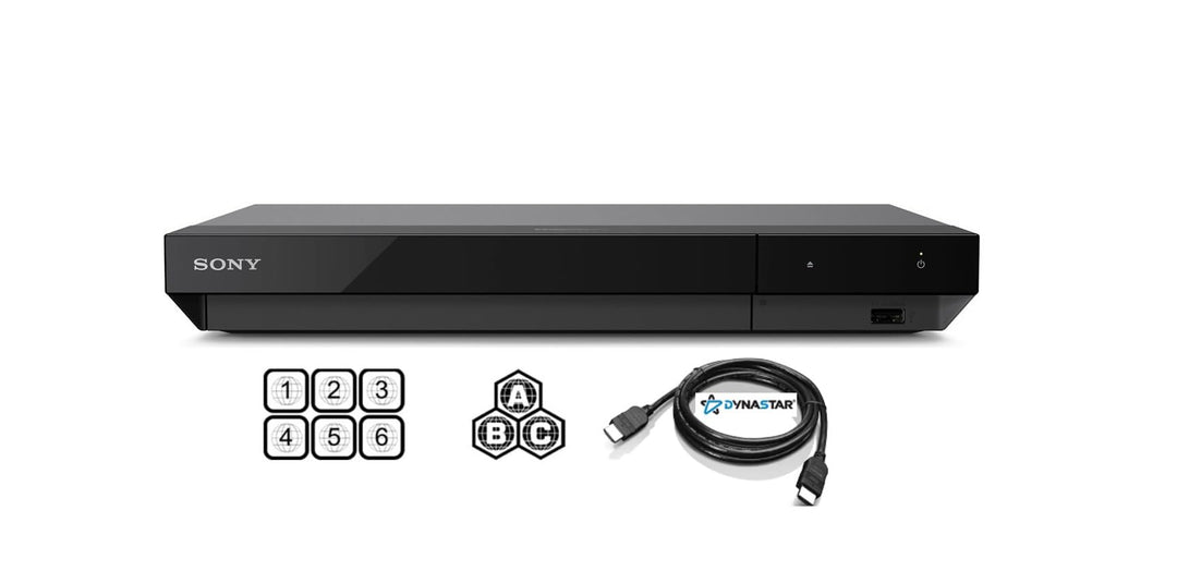 DYNASTAR Sony UBP-X700M 4K Ultra HD Region Free Blu-Ray Player Bundle mit HDMI