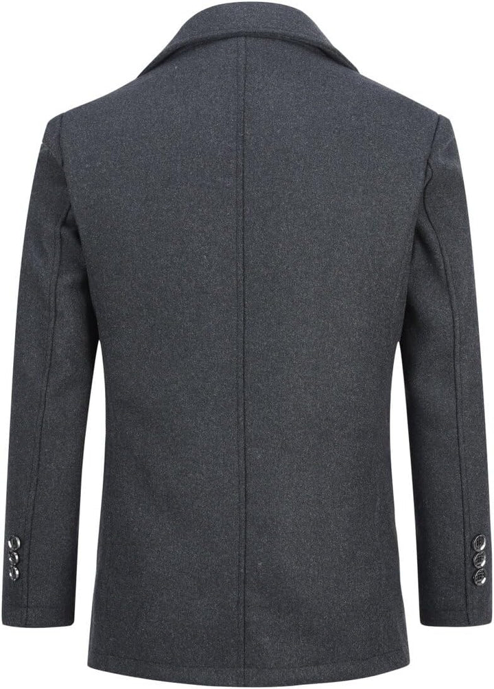 YOUTHUP Herren Mantel mit Steppweste Winter Wollmantel Wolle Freizeit Dicker Übergangsmantel Outdoor