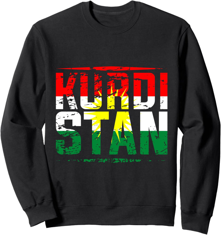 Kurdistan Flagge Rojava Kurdish Kurdische Lustiges Kurden Sweatshirt