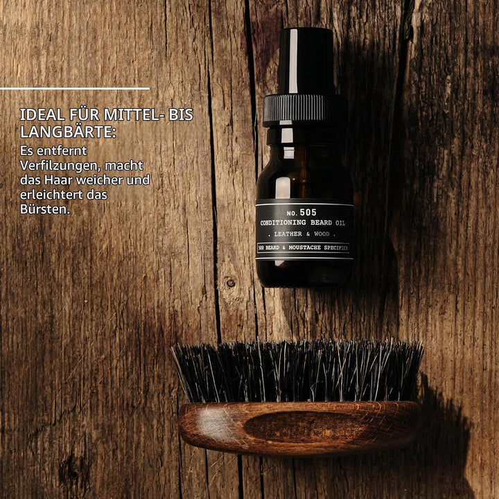 Depot - No. 505 Conditioning Beard Oil - Leather &amp; Wood