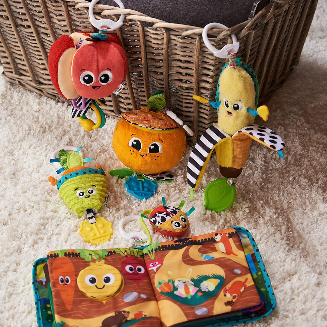 LAMAZE Tomy L27384 Olive The Orange, Clip on Pram and Pushchair Newborn, Sensory Babies with Colours