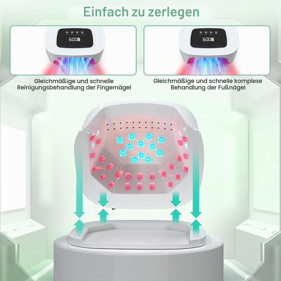 iKeener Kabellose Nagelpilz Lasergerät,FDA Zulassung Nagel Reinigung Fingernägel &amp; Onychomykose,15*4