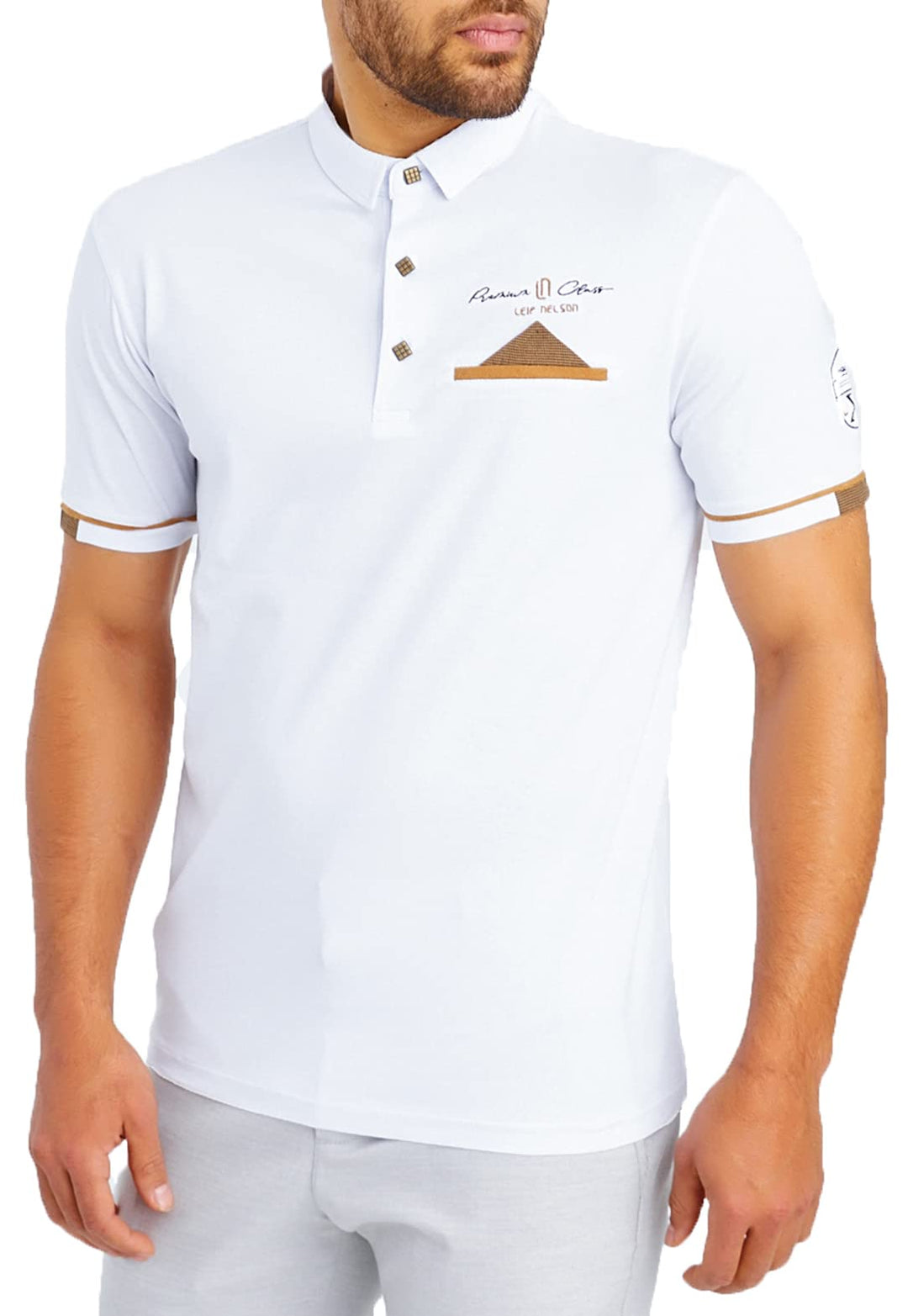Leif Nelson Poloshirts Herren Sommer T-Shirt Polo Kragen Baumwolle-Anteil Basic Anthrazites Männer S