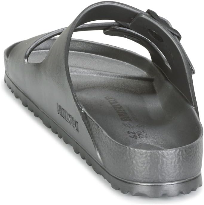 BIRKENSTOCK Herren Arizona Geöltes Leder Weit Pantoletten 42 EU Grau, 42 EU Grau
