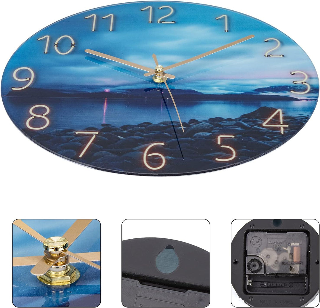 Wanduhr Ohne TickgeräUsche Lautlos Modern 30cm Quarz Gross Batterie Betriebene Wanduhr Einfach zu Le