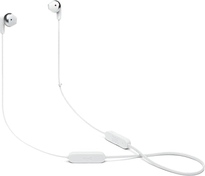 JBL TUNE 215 BT – Bluetooth In-Ear Kopfhörer in Weiss – Klangvoller Bass Sound ohne Kabel – Bis zu 1