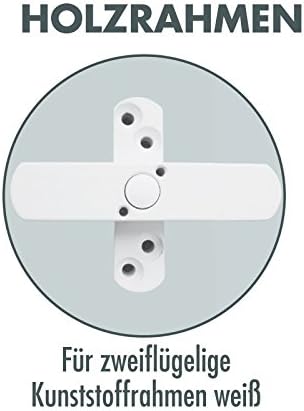 2 x Bever Stuco Safe Fenstersicherung, 2-flügelig, braun, 21SB Fensterschloss - DIN 18104 geprüft An