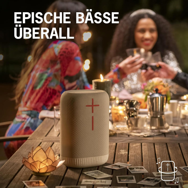 Ultimate Ears EPICBOOM, mobiler kabelloser Bluetooth-Lautsprecher, satte Bässe, immersiver 360-Grad-