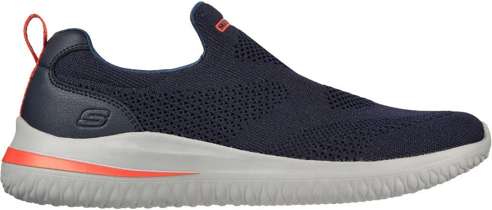 Skechers Herren Delson 3.0 Fairfield Sneaker, Navy Knit Synthetic
