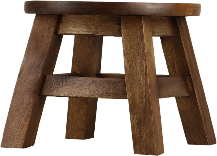 ART-CRAFT KH071 Kinderhocker Holz Schemel mit Motiv Hubschrauber bemalt und beschnitzt extra grosse