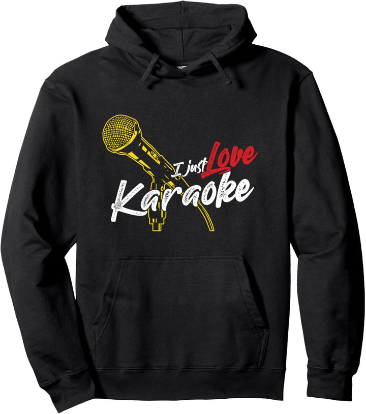 Karaoke Singen Sänger Mikrofon Musik Liebe Sängerin Geschenk Pullover Hoodie