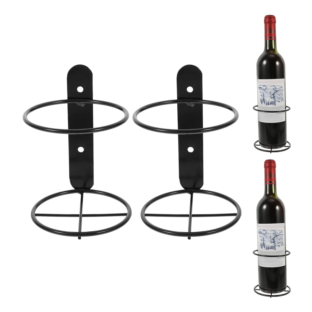 Healvian Wandhalterung Weinregal Metall Einzeln Flaschenhalter Wandmontage Für Küche Und Haushalt 3.