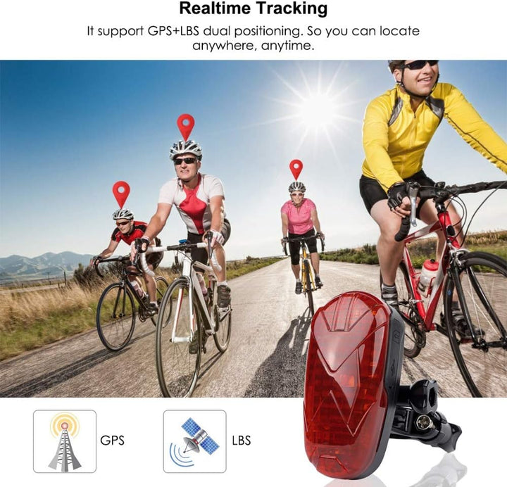 4G Fahrrad GPS Tracker Bike Locator 1800mAh Wasserdicht SOS Überdrehzahl Alarm Mini gprs Locator Ech