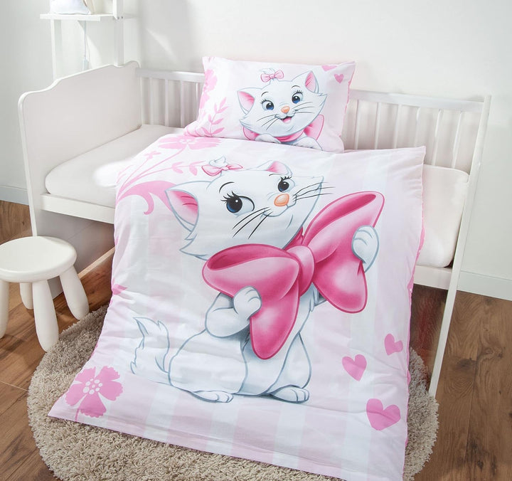 Disney Cat Marie Aristocats Baby Bettwäsche 40 x 60 cm + 100 x 135 cm