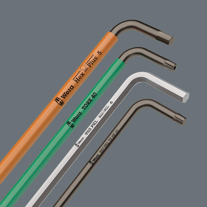 Wera Winkelschlüsselsatz 967 SPKL/9 TORX® BO Multicolour, BlackLaser, 9-teilig, 05073599001 Torx BO