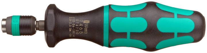 Wera 7400 Kraftform voreingestellte, einstellbare Drehmomentschraubendreher (2,5-29,0 in. lbs.) mit