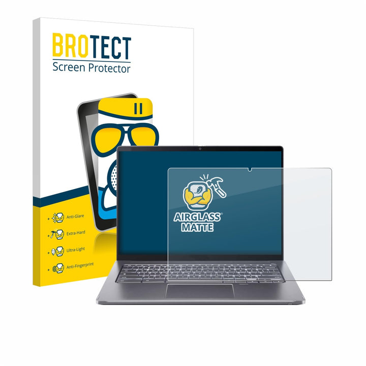 BROTECT Entspiegelungs Schutzglas für Acer Chromebook Spin 714 Schutzfolie Panzer Glas Matt [Extrem