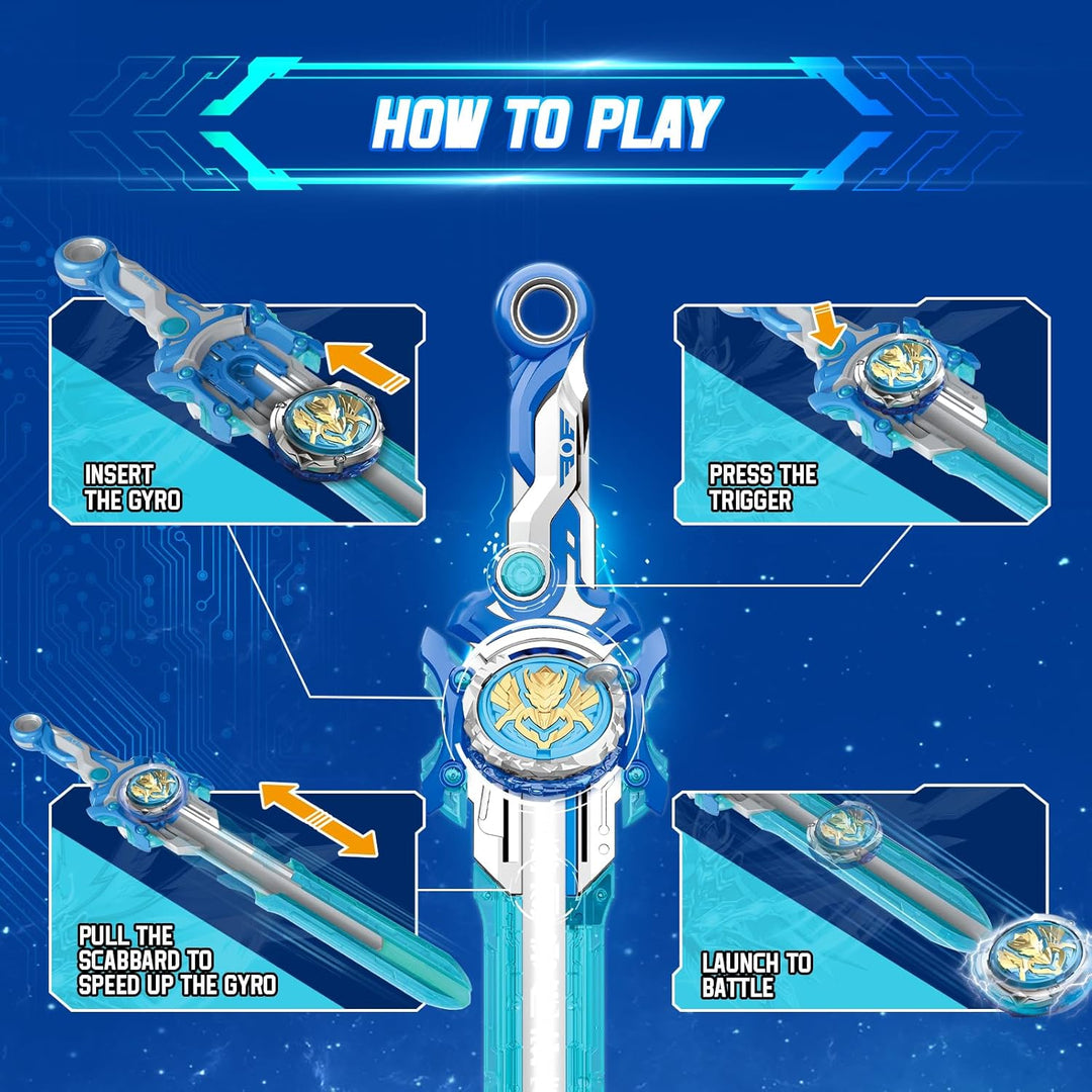 INFINITY NADO Kreisel für Kinder Metall Spielzeug Jungen, Battle Tops Kreisel Launcher Spielzeug, Sp