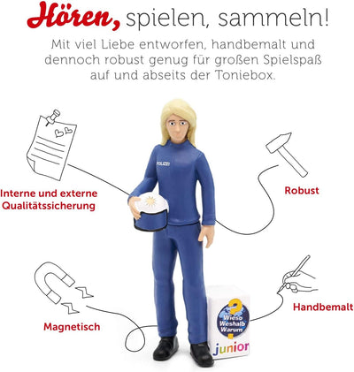 tonies Hörfiguren für Toniebox, Wieso? Weshalb? Warum? junior – Die Polizei, Hörspiel mit Liedern fü