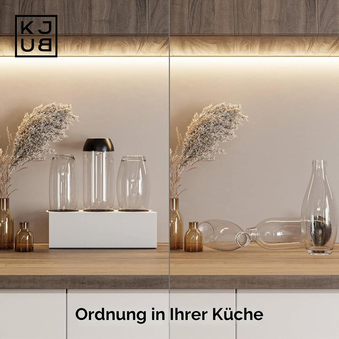 KJUB Flaschenhalter kompatibel für Flaschen von SodaStream, Aarke, AirUp UVM.| Zum Trocknen &amp; zur Au