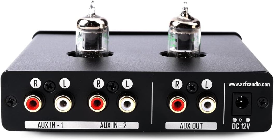 FX-Audio Tube-02 Pro Tube Kopfhörerverstärker, Vakuum 5725 Röhrenvorverstärker, Mini Hi-Fi integrier