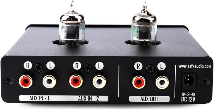 FX-Audio Tube-02 Pro Tube Kopfhörerverstärker, Vakuum 5725 Röhrenvorverstärker, Mini Hi-Fi integrier