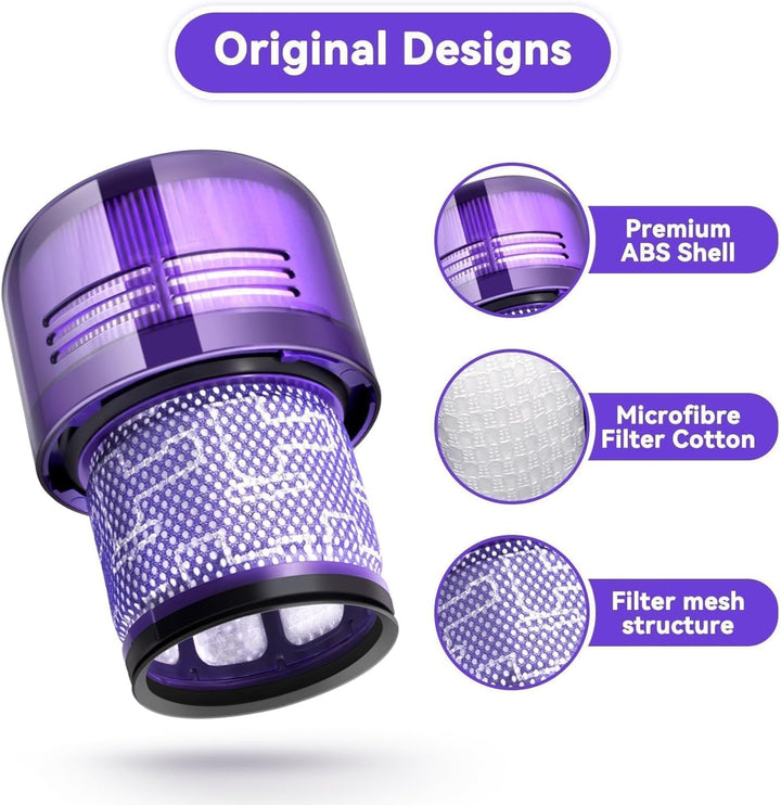 3 Stück Filter für Dyson V11, Vakuumfilter Ersatz für Dyson V11 V15 SV14 SV17 SV22 Detect Animal Abs
