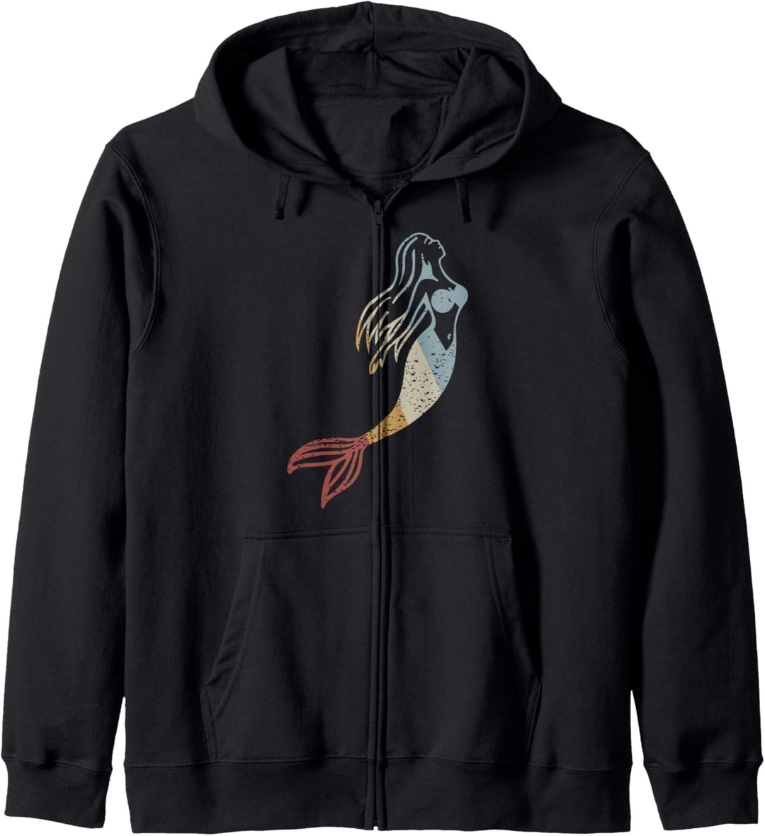 Meerjungfrau Retro Style Vintage Kapuzenjacke