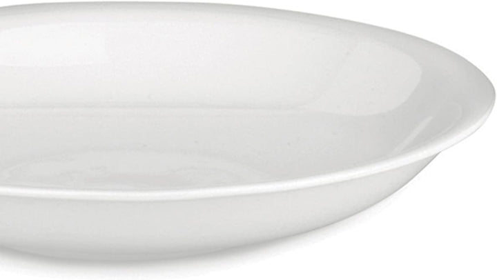 Alessi "All Time", 4 Stück Suppenteller aus Bone China, 22 centimeters, Weiss/Opulenter Garten Klass