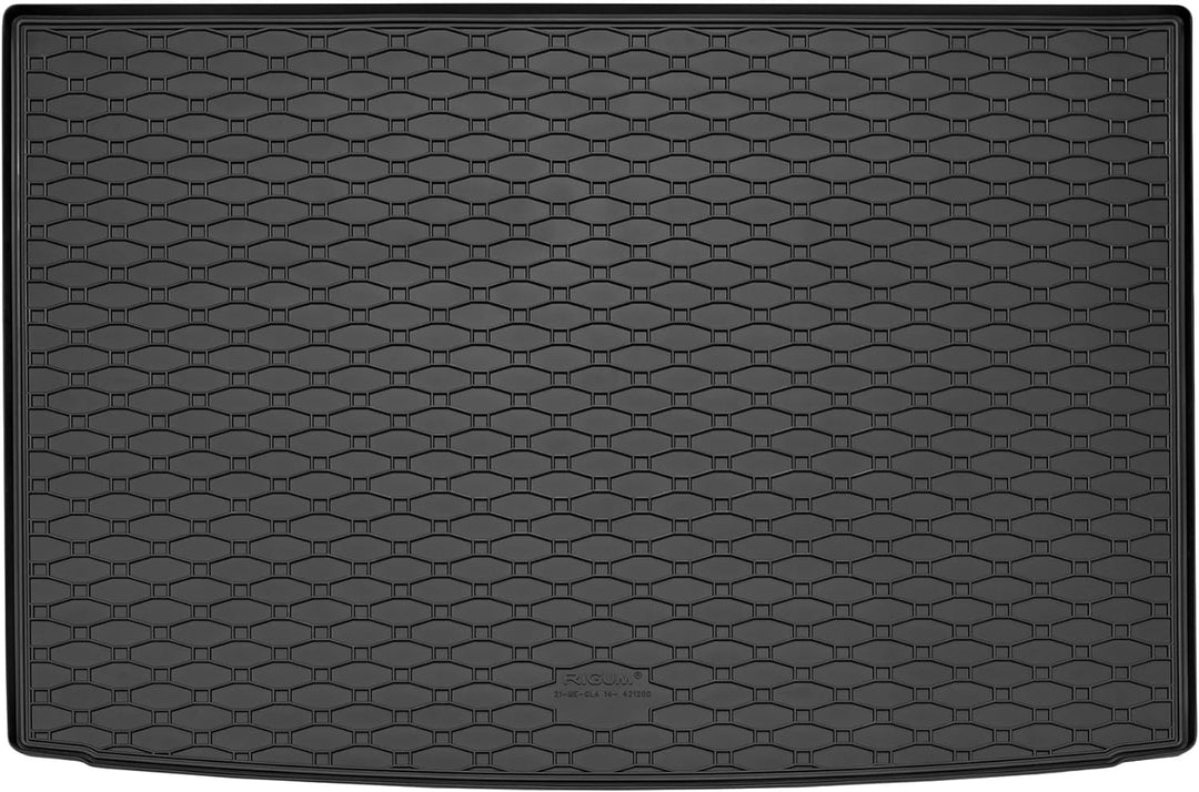 Passgenaue Kofferraumwanne und Gummifussmatten geeignet für Mercedes GLA ab 2014 + Gurtschoner