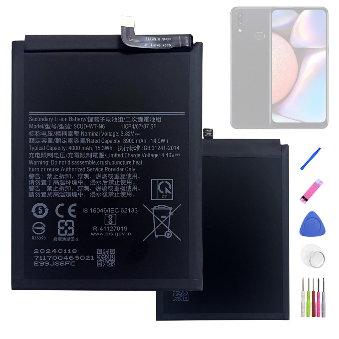 HIGHAKKU Ersatzakku Scud-WT-N6 kompatibel mit Samsung Galaxy A10s SM-A107 & Galaxy A20s SM-A207 & Ga