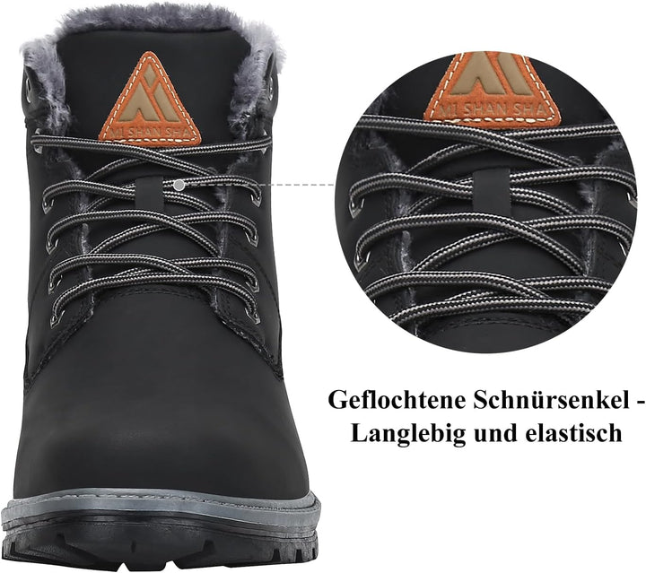 PASTAZA Warme Winterschuhe Herren Damen Winterstiefel Outdoor Winterboots Gefüttert Schneestiefel 40