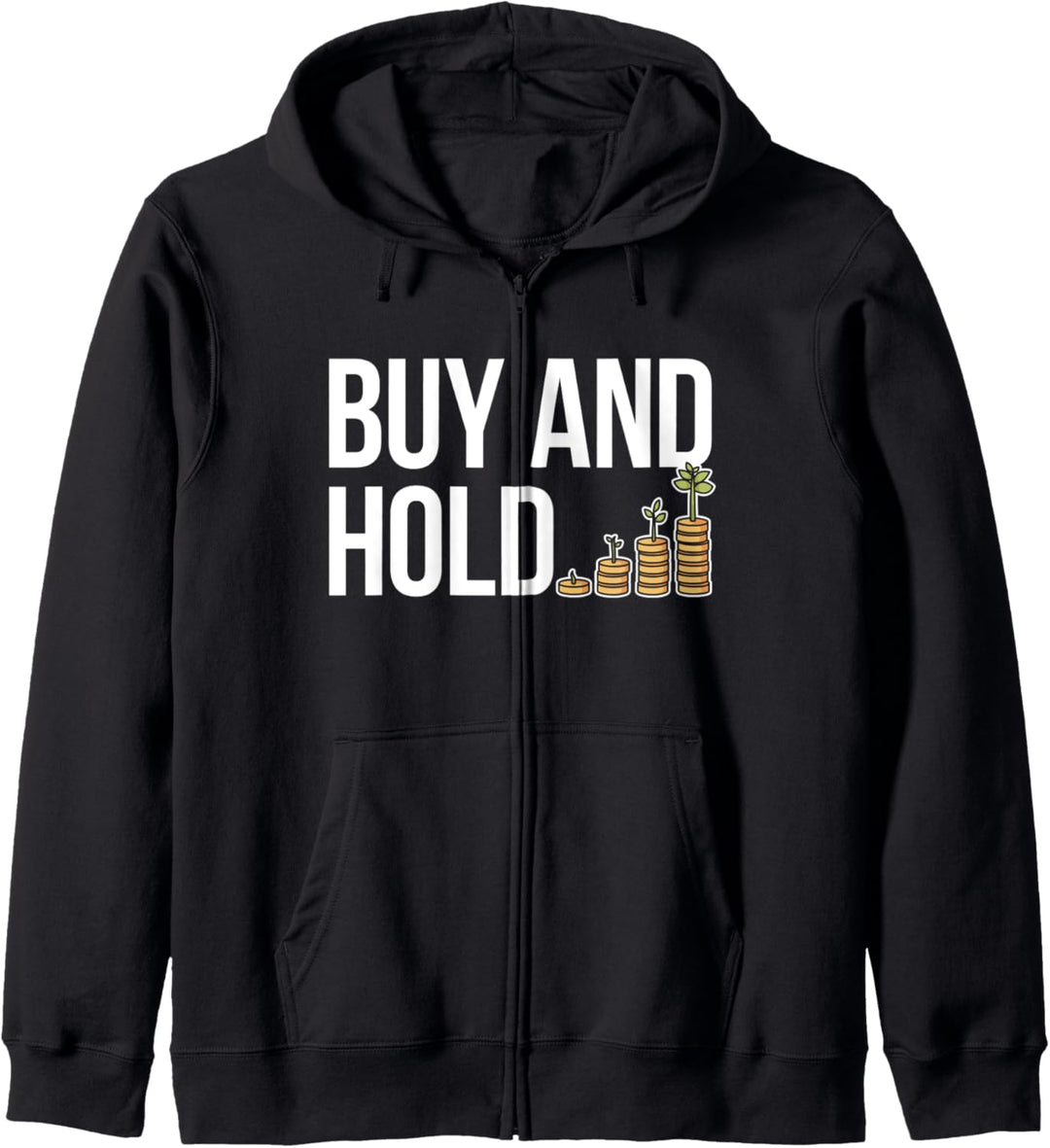 Buy&Hold Investor Börse Aktien Klein-Anleger Aktionär Finanz Kapuzenjacke