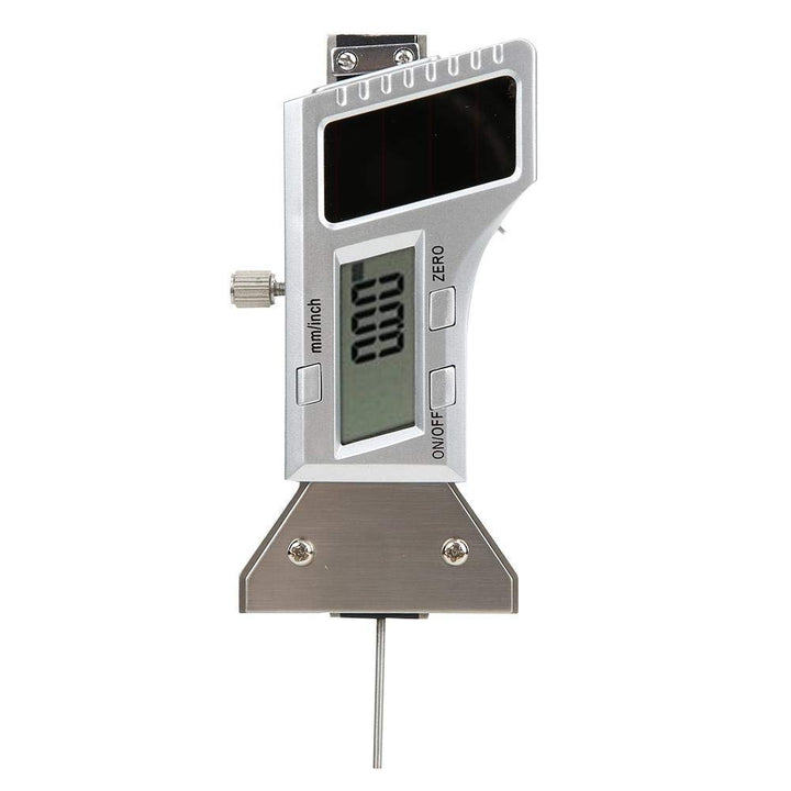 Digitales Reifenprofil Tiefenmessgerät, 0-25 mm, 0,01 mm Solarenergie Tiefenmessschieber, Edelstahl