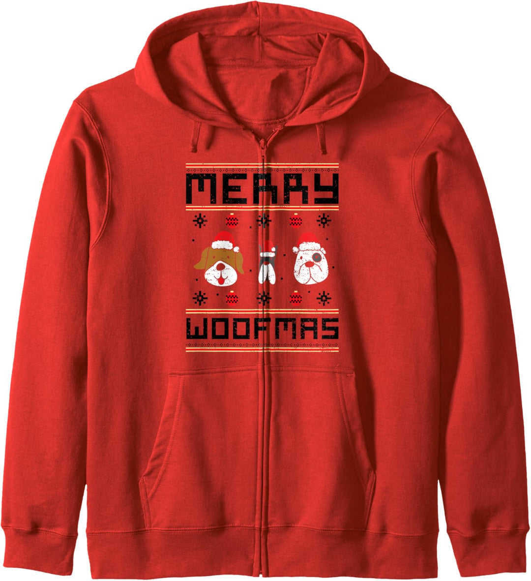 Christmas Dog: Merry Woofmas - Ugly Christmas Sprüche Kapuzenjacke