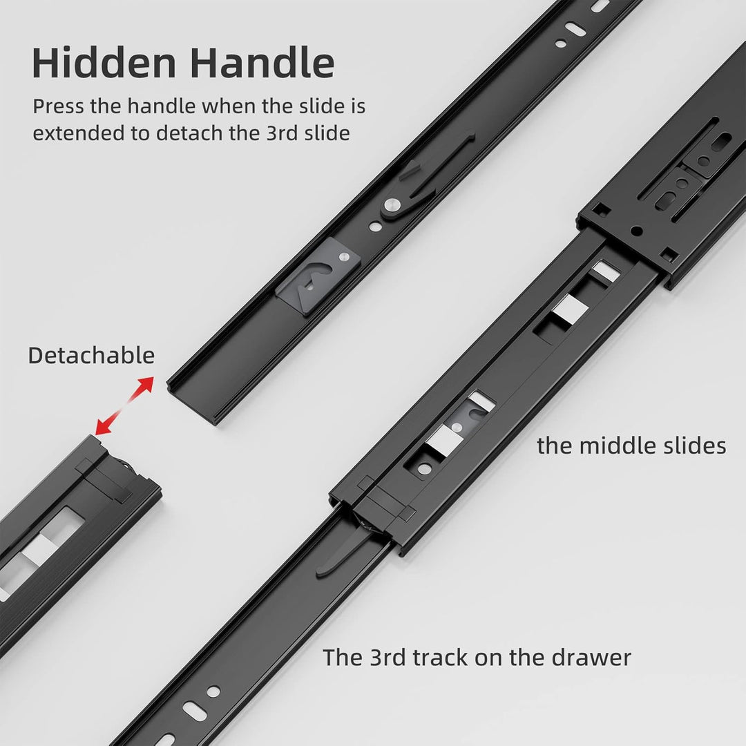 A0LISHENG Vollauszugsschienen 400mm Unterbau mit Soft-Close& Selbsteinzug für Küchenschubladen 45kg