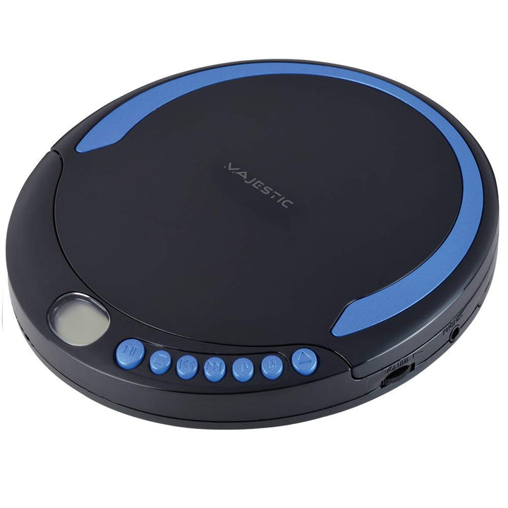 Majestic DM 1550 MP3 Tragbarer CD/MP3-Player mit Stossfunktion, Kopfhörerbuchse, Kopfhörer enthalten