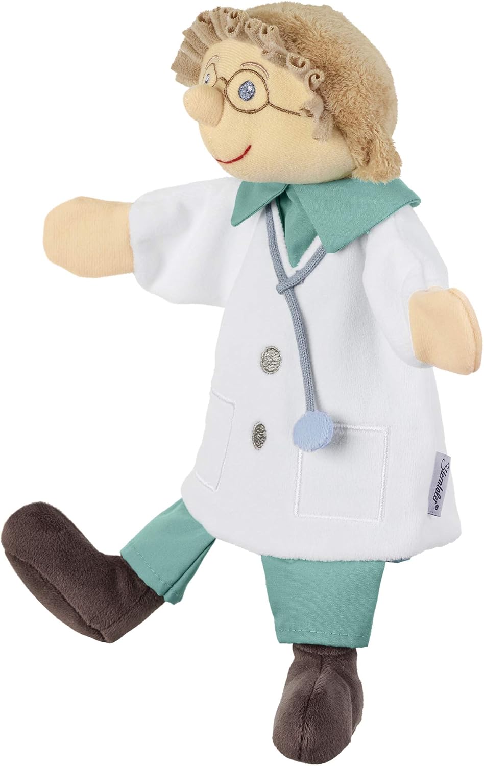 Sterntaler 3602031 Handpuppe Arzt, Ideal für Puppentheater und Rollenspiele, 28 x 27 x 10 cm, Mehrfa